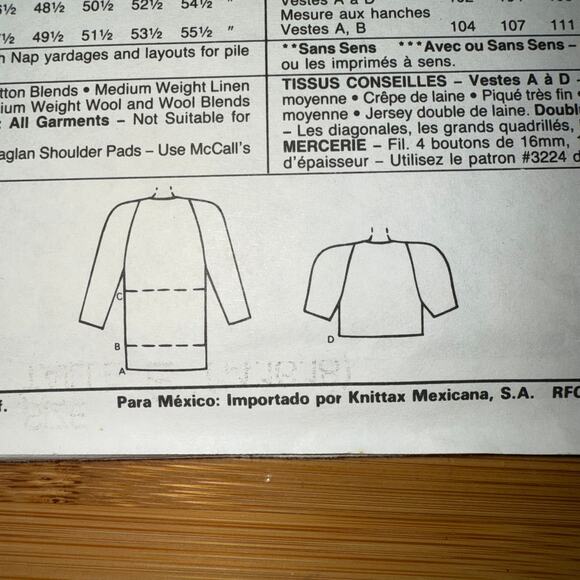 Vintage 1989 Sew News Mccalls Womens pattern Size 14-18 uncut - Picture 2 of 4